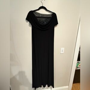 Patra Elegant Beaded Black Dress Size 14